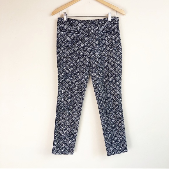 Anthropologie Cartonnier Charlie Blue Print Pants - Picture 4 of 8